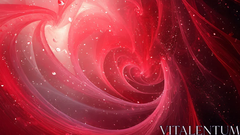 Crimson nebula heartstorm swirling in glittering starlight.