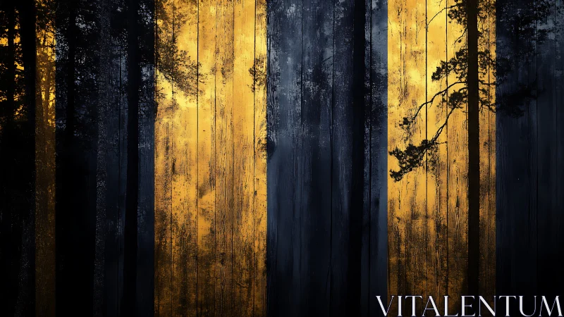 Silhouetted Sentinels: Where Twilight Devours the Forest.