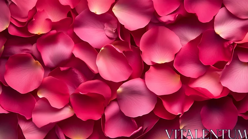 Luminous rose petals create layered tactile depth through warm gradient lighting.