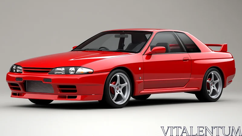 Red sports coupe showcases sleek lines and timeless tuning.