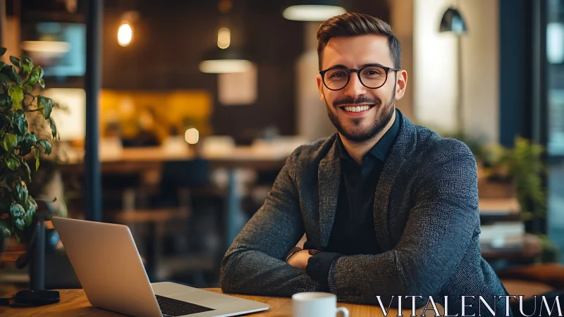 Professional Finding Joy in Modern Workspaces.