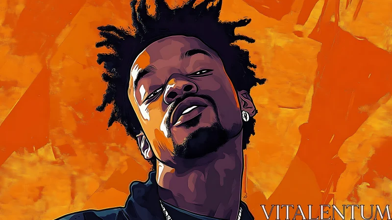 Bold digital portrait celebrates relaxed confidence and style