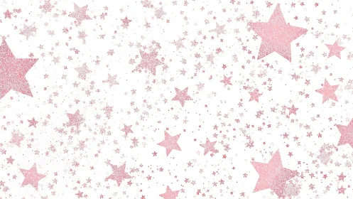 Powder-soft pink stardust drifting across quiet white skies.