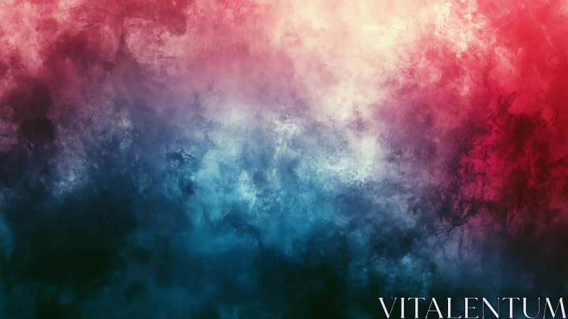 Textured red blue abstract gradient with cloudy blends.