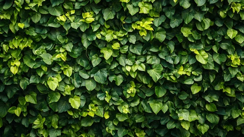 Dense ivy foliage forms a continuous textured botanical screen