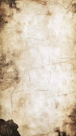 Vertical cracked parchment texture shows aged surface