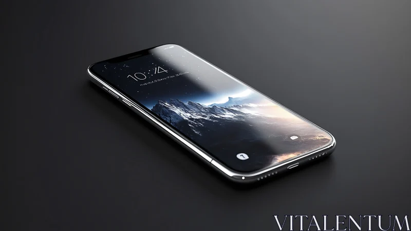 Luminous Monolith: Where Mountains Sleep on Glass.