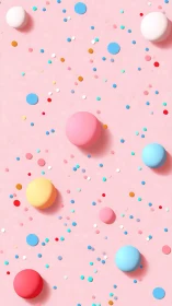 Algorithmic sphere distribution with chromatic gradient mapping on planar field