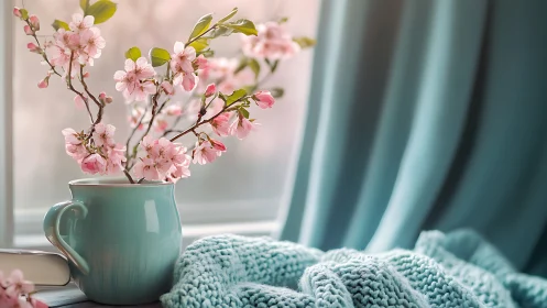 Soft Pink Blossoms Bring Spring Cheer to Your Cozy Corner