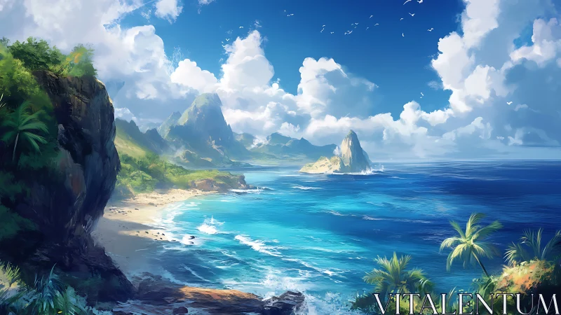 Tropical Paradise Island Discovery With Stunning Coastal Views