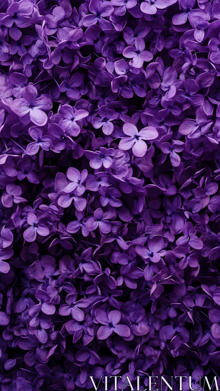 Dense Purple Lilac Clusters: Botanical Macro Study.