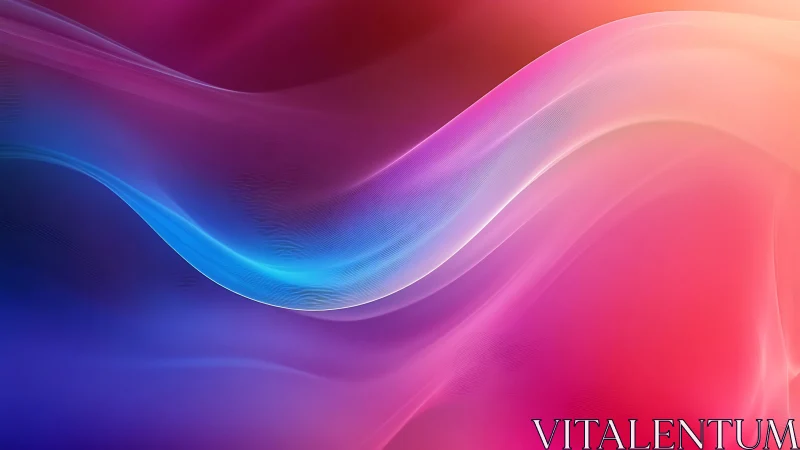 Gradient light waves in flowing abstract digital background.