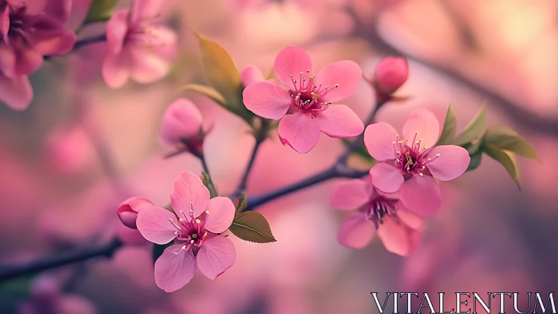 Pink Blossom Ballet: Spring's Delicate Choreography Unfolds