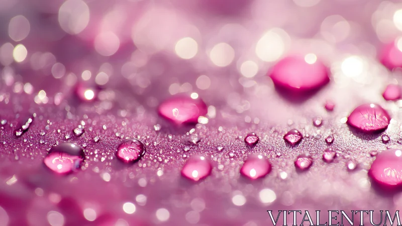 Pink dew galaxies glitter across a dreamy bokeh horizon.