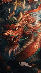 Digital rendering shows detailed serpentine dragon portrait