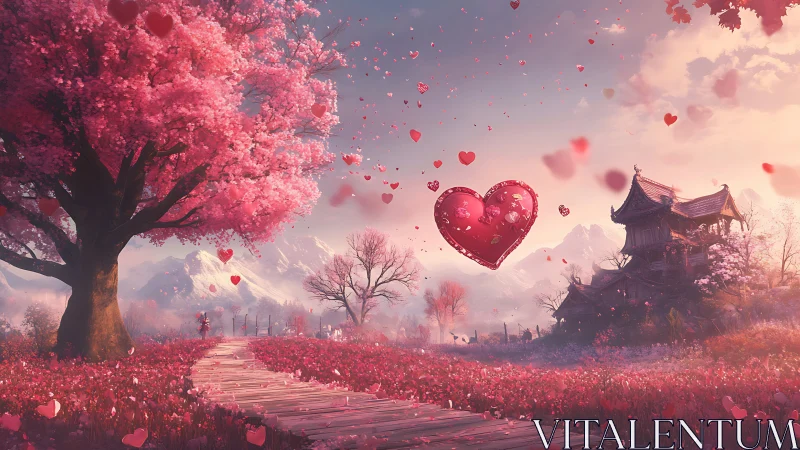 Hearts Drift Through Blossom Valley.