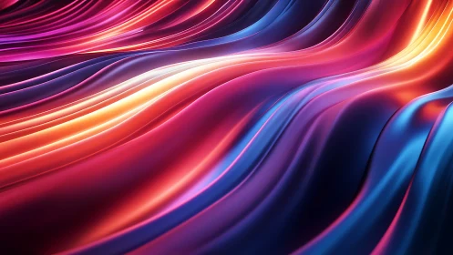 Glowing color waves flowing in a soothing luminous rhythm.