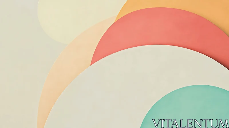 Soft pastel arches curve gently into a calming rainbow