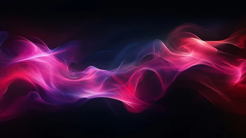 Spectral fluid dynamics of neon wavefront filaments in motion.