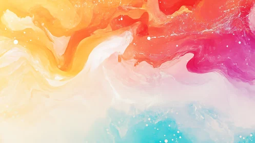 Sunlit color tides swirl in a dreamy abstract horizon.