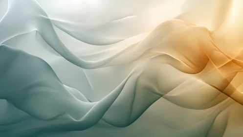 Gentle pastel waves flow like soft fabric in quiet motion