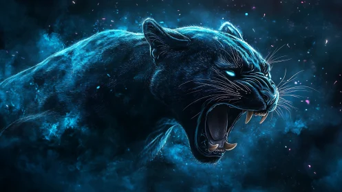 Neon Fang Reverie: The Luminous Beast Awakens.