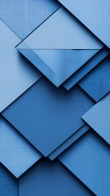 Layered blue geometric panels show textured surface interactions