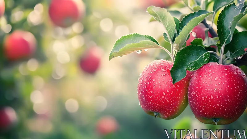 Morning-kissed apples lean into light and quietly glitter