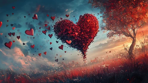 Particulate Heart Formation in Luminous Landscape.