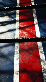 Sunlit boxing ring canvas tells a story of hard-fought rounds