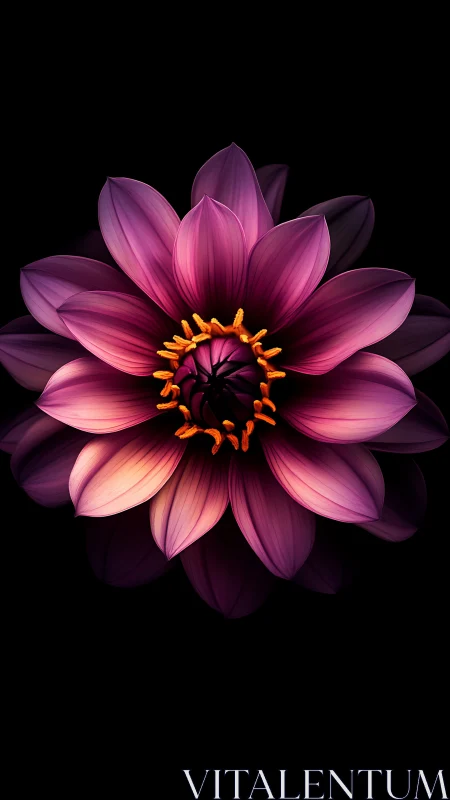 Radiant Dahlia: A Symphony of Pink and Gold.