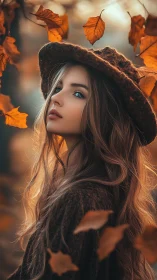 Golden autumn portrait celebrates calm, cozy forest moments