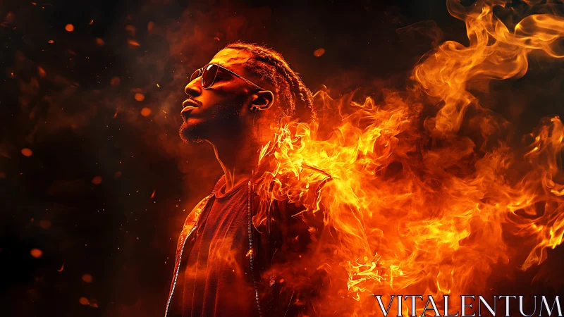 Inferno Profile: Sunglasses Defiant Against Raging Fire