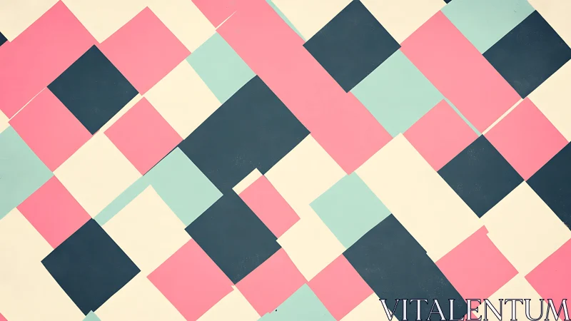 Playful pastel geometric pattern with soft, friendly rhythm.