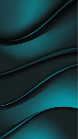 Cyan teal layered wave background with smooth curved gradients