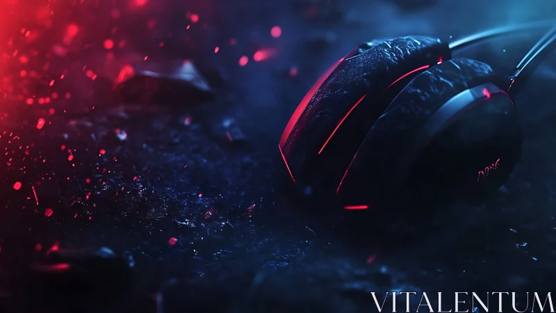 Neon storm headphones ignite soundscapes in electric dusk.