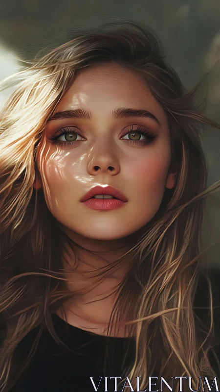 Soft sunlight traces a contemplative gaze in gentle warmth