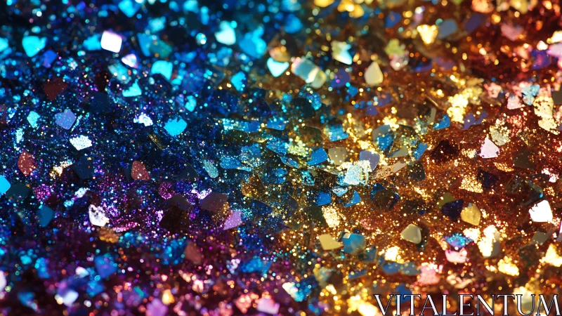 Glittering rainbow confetti that shimmers with cozy joy.
