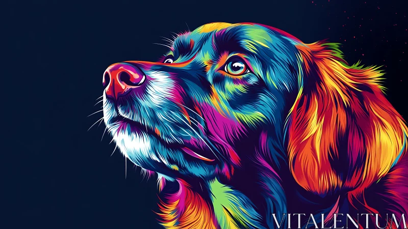 Neon-coated daydreamer gazes into a candy-colored night