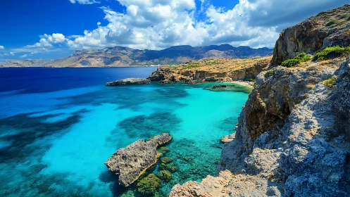 Mediterranean Paradise Where Turquoise Dreams Meet Rocky Cliffs