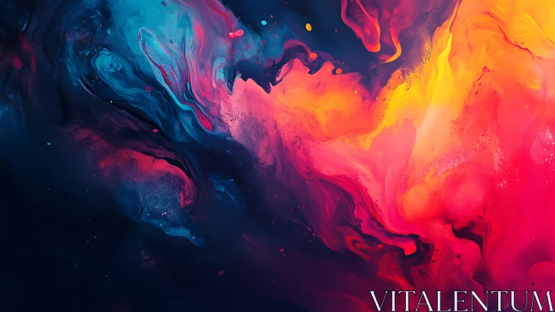 Glowing cosmic color clouds swirling in a dreamy night sky.