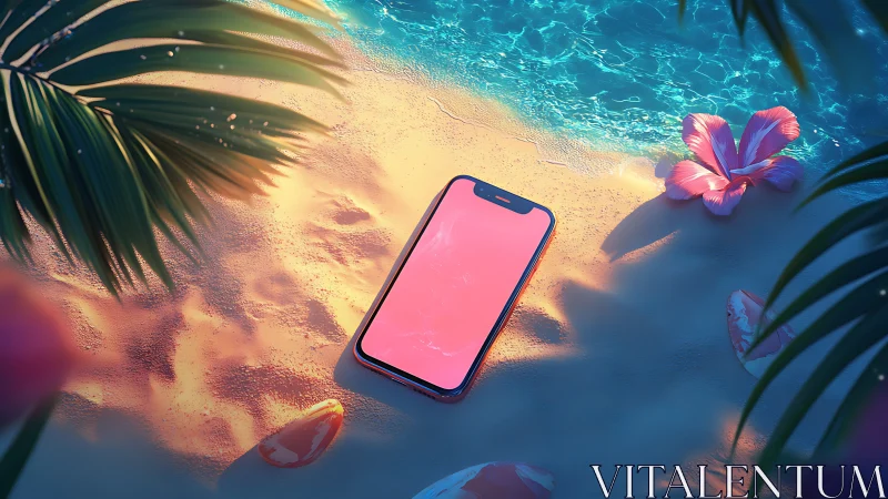 Neon Pocket Dreams on Sun-Soaked Sand.