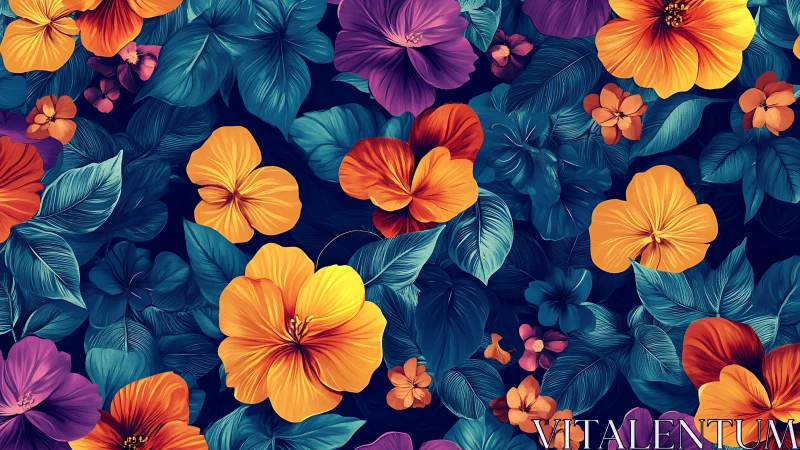 Vibrant Floral Garden: A Burst of Color and Life