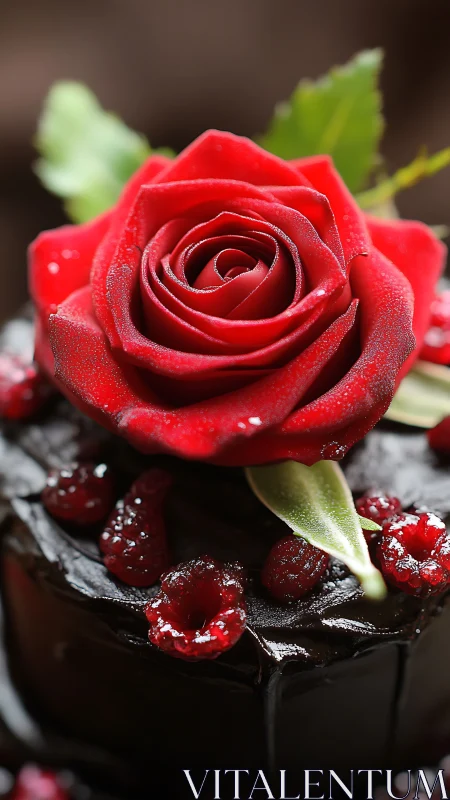 Red Rose with Raspberries: A Garden Treasure.