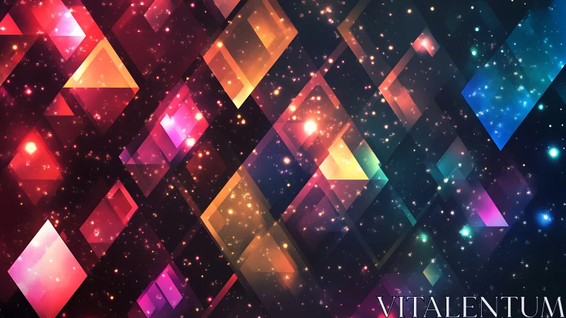 Prismatic nebula windows tilting through a glittering cosmos.