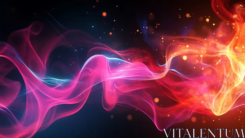 Luminous Energy Wave: A Vibrant Dance of Color and Light