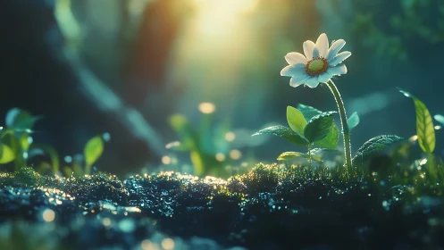 Cinematic macro floral tableau with luminous morning backlight.