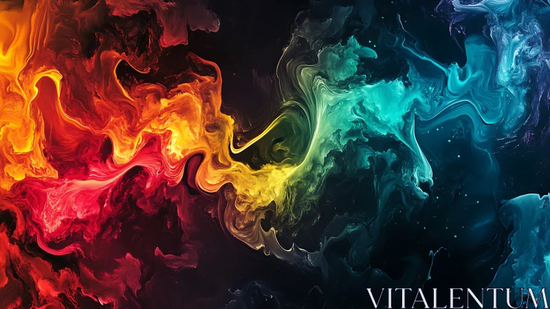 Chromatic turbulence across fluid-dynamic nebular gradients.