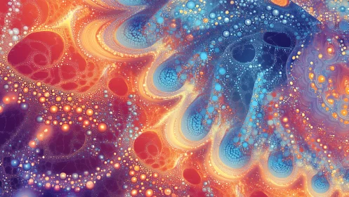 Fractal plasma waves form luminous cellular nebula structures