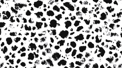 Black Ink Splatter Pattern on White Background.